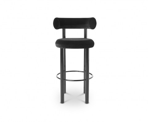 Fat Stool Black Frontview